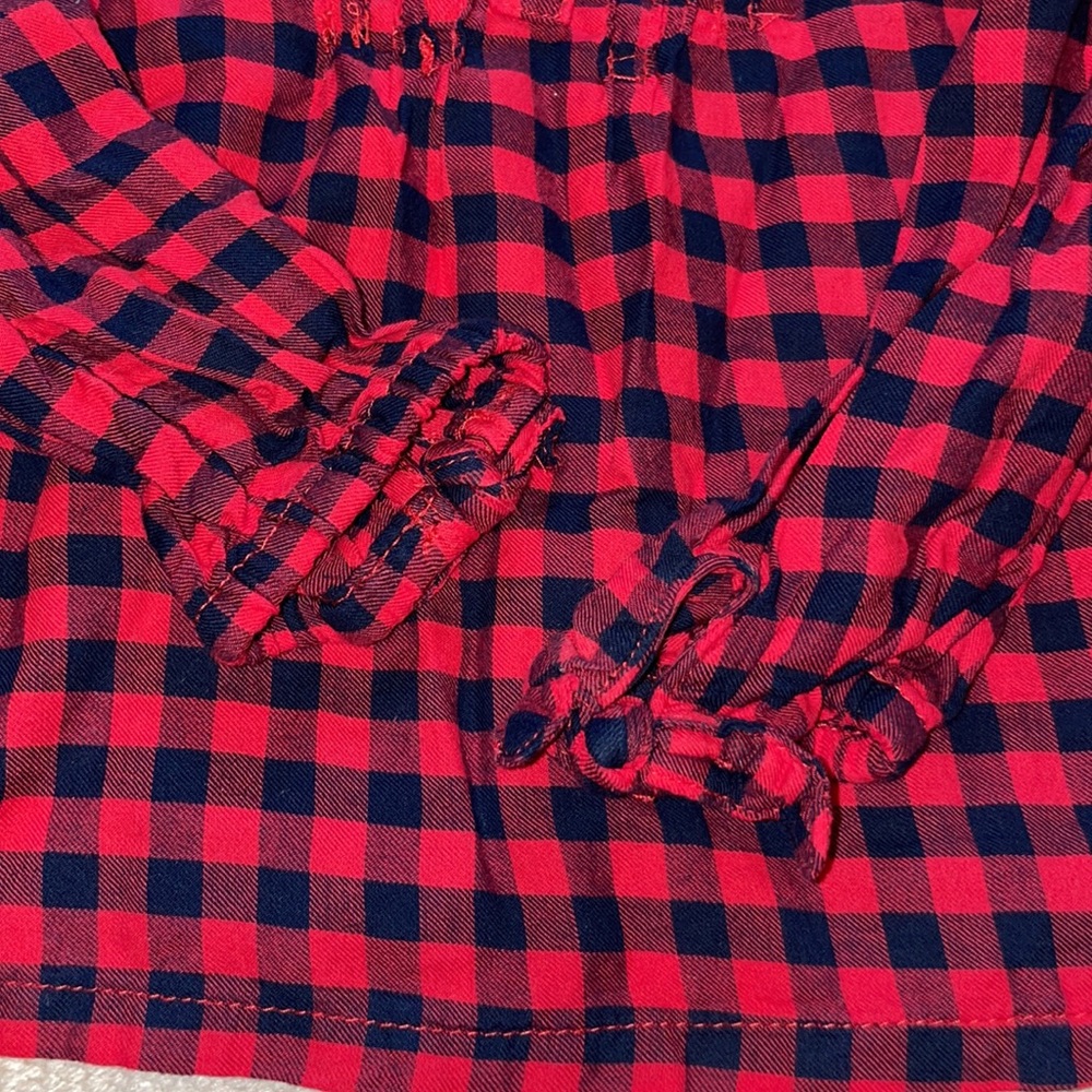 Osh Kosh red and navy top 2T - Picture 3 of 4